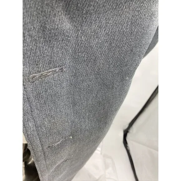 VTG London Fog Over Top Coat Sherpa Lined‎ Wool Gray Mens 40 Short - Picture 12 of 12